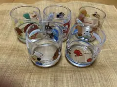 アンパンマン　ガラス　ミニグラス5個セット