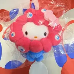 万博会場限定カラー　ミャクミャク　キティ　キーホルダー　カラビナ付き　サンリオ