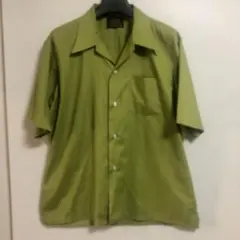70sヴィンテージ Sears PERMA-PREST半袖シャツ XL 緑のサムネイル