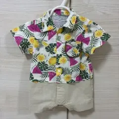 アプレレクール　フルーツ柄ロンパース70センチ