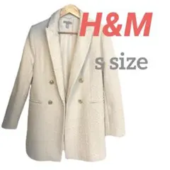 H&M （エイチアンドエム）ホワイト ツイードジャケット