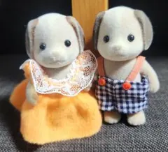 シルバニアファミリー②⑥ ビーグルの男の子 女の子 初期 　人形本体