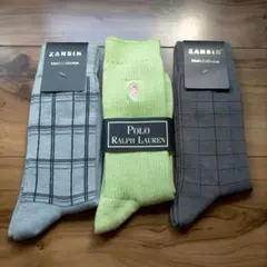 【大特価✨️3足新品】Polo Ralph Lauren & ZANSIN　靴下