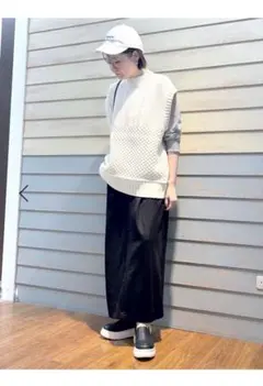 スタジオクリップ　ニット　ケーブル編みベスト