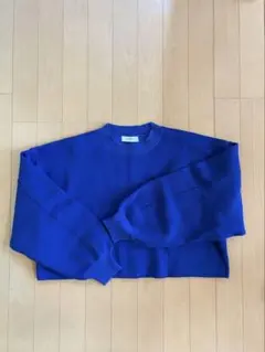 PAGEBOY ロイヤルブルー　春ニット