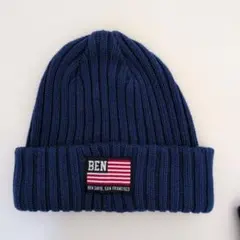 BEN DAVIS ニット帽 ブルー