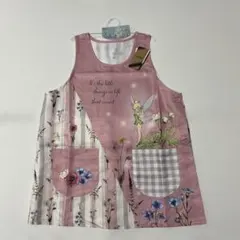 【新品】ティンカーベル　ピンク　ディズニー保育士エプロン　フリーサイズ