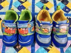 アンパンマンスニーカー 2足セット13.5cmEE 14.5cmEE 青