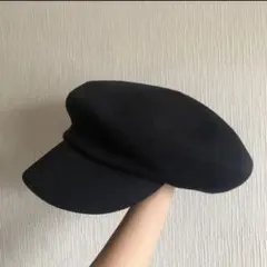 マリンキャスケット 帽子 ブラック ブルーブルーエ