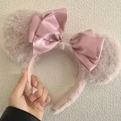 ミニーちゃん ピンクもこもこカチューシャ