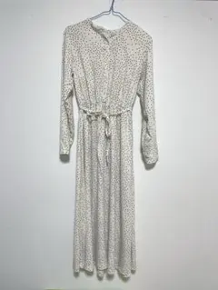 GU 水玉 ドッド ロングワンピース Sサイズ