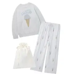 【ラッピング済み】ベビモコアイスジャガードプルオーバー＆アイス柄ロングパンツ