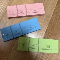フランス製ブロックチケット3連ジャンクジャーナルエフェメララッピングメモ等のサムネイル