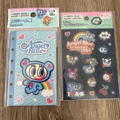 セリア エンジェルブルーシール手帳＆デニムシール