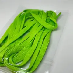靴紐 2本組 平紐 120cm シンプル スニーカー用 替え紐 軽量 緑