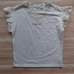 半袖 Tシャツ 袖 フリル セット 120 アイボリー
