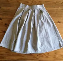 GU ジーユー バック ジップ フレアスカート スウェット スカート レディース