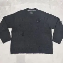 ナンバーナイン　ダメージニット　3　ブラック　　カートコバーン