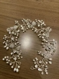 ヘッドドレス　ブライダル　小枝　アクセサリー