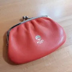 BEAMS 松野屋 牛革親子がま口 財布　コーラルピンクのサムネイル