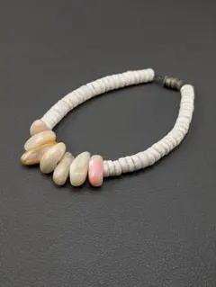 シェル & マザーオブパール ブレスレット Heishi 天然素材