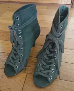 オープントゥ ショートブーツのサムネイル