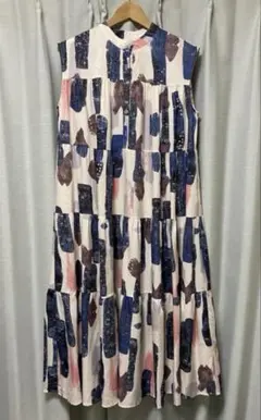 RADIATE マルチカラー プリント ロングワンピース Fサイズ