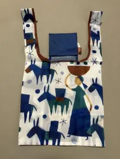 KALDI エコバッグ ブルー