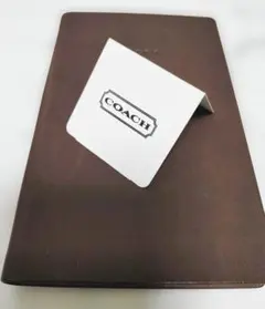 COACH コーチ 手帳 NOTE BOOK 茶色 ブラウンレザー皮表紙 非売品
