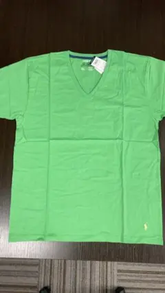 【限定値下げ】ラルフローレン　半袖　Vネック　イエローグリーン　002