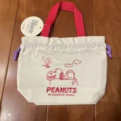 新品★スヌーピー手提げ巾着