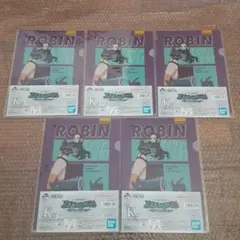 一番くじ ワンピース 未来島エッグヘッド ファイル&ステッカー ロビン5枚