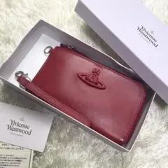 付属品完備 ヴィヴィアンウエストウッド マルチケース ポーチ レザー レッド