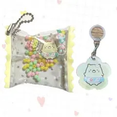 すみっコぐらし　アロハテーブル　アロハキーホルダー　目印チャーム　ねこ　セット