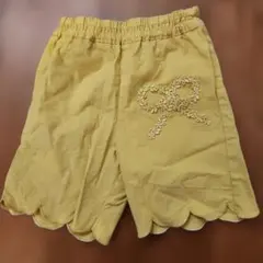 knit planner ハーフパンツ 90 イエロー