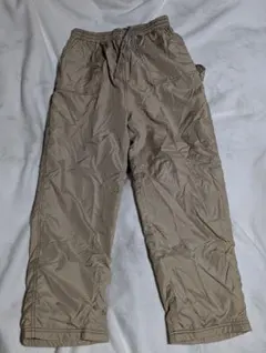 【年末セール】新品 パンツ 内側フリース 暖か ベージュ Ｌユニセックス