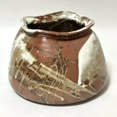 民藝 壺 花器 花入 白釉 オブジェ 益子系？W24cm 民藝 壺 花器 花入 白釉 オブジェ 益子系？W24cm - メルカリ