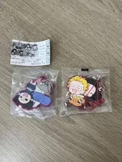 鬼滅の刃、ラバーストラップ2個セット　伊之助　アオイ　禰豆子　善逸