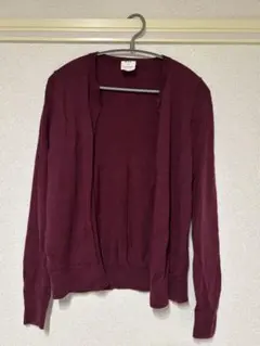 GAP クルーネック カーディガン ボルドーのサムネイル