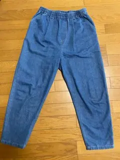 デニムブルー イージーパンツ ゴムウエスト