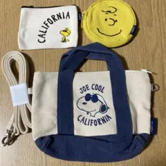 スヌーピー ショルダーバッグ キャンバス　シップス　SHIPS スマホショルダー