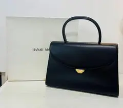 J 【中古品】 ハナエモリ HANAEMORI ハンドバッグ ブラック 冠婚葬祭