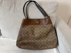 美品　COACH コーチ　シグネチャー　ハンドバッグ　ショルダーバッグ