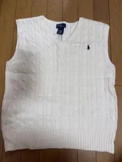 Polo by Ralph Lauren アイボリーニットベスト M