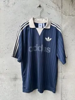 値下げ可 アディダスオリジナルス adidas 襟付きゴーリートップス ネイビーのサムネイル