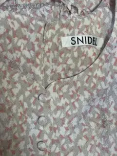SNIDEL パフスリーブ マーメイドプリントワンピース ロング丈のサムネイル