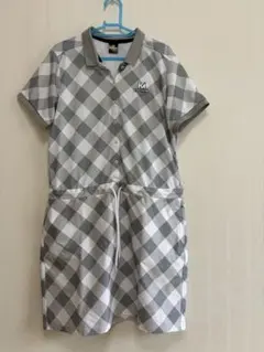 美品　大きいサイズ Munsingwear ゴルフワンピース半袖 ストレッチ素材 美品 大きいサイズ Munsingwear ゴルフワンピース半袖 ストレッチ素材