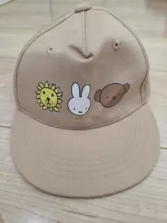 ミッフィー キッズ キャップ ベージュ 50cm