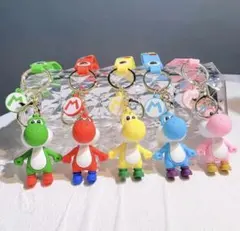 SUPER MARIO ヨッシー キーホルダー 5色セット