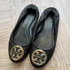 Tory Burch 黒 フラットシューズ　24,24.5センチ
